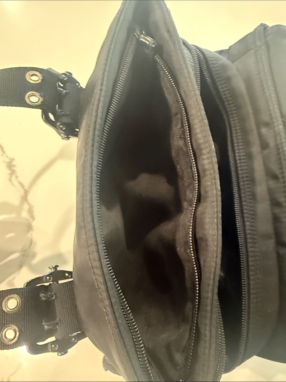 Franco Sarto Black Mini Tote with Buckle Accents - Picture 8 of 8